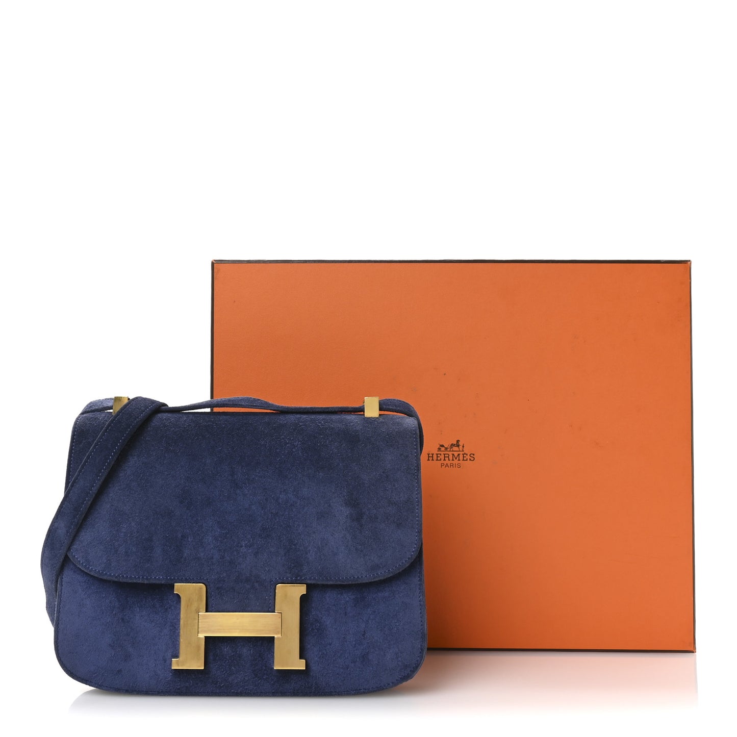 Veau Doblis Bonwit Teller Constance 23 Bleu Saphir