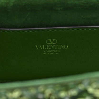 Valentino Garavani Sequin Crystal Vlogo Embroidered Small Loco Shoulder Bag Multicolor 6 of 9