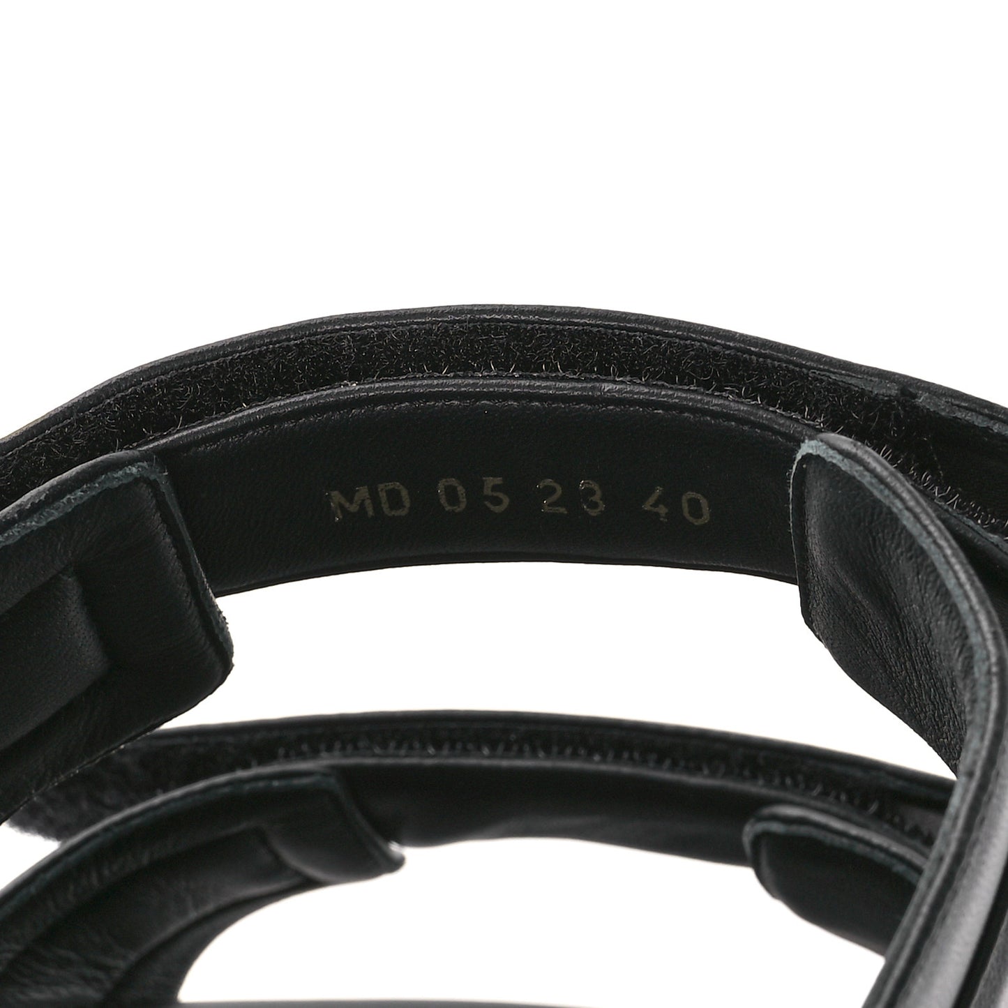 Lambskin Dioract 10mm Sandals 40 Black