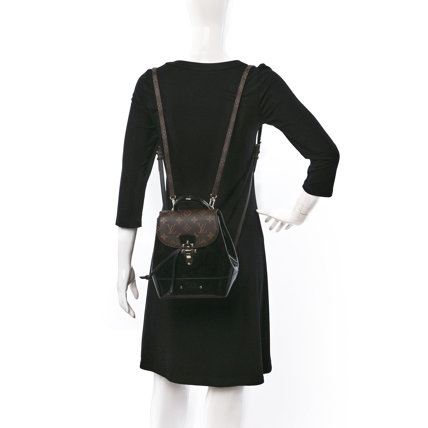 Louis Vuitton Patent Monogram Hot Springs Backpack Black 2 of 8