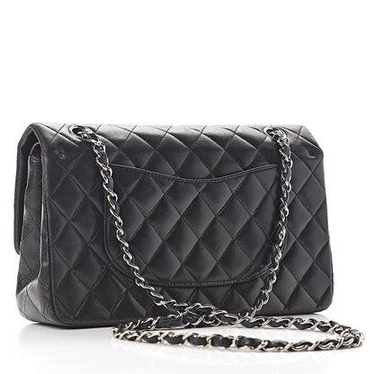 Chanel Lambskin Quilted Medium Double Flap Black 3 of 25