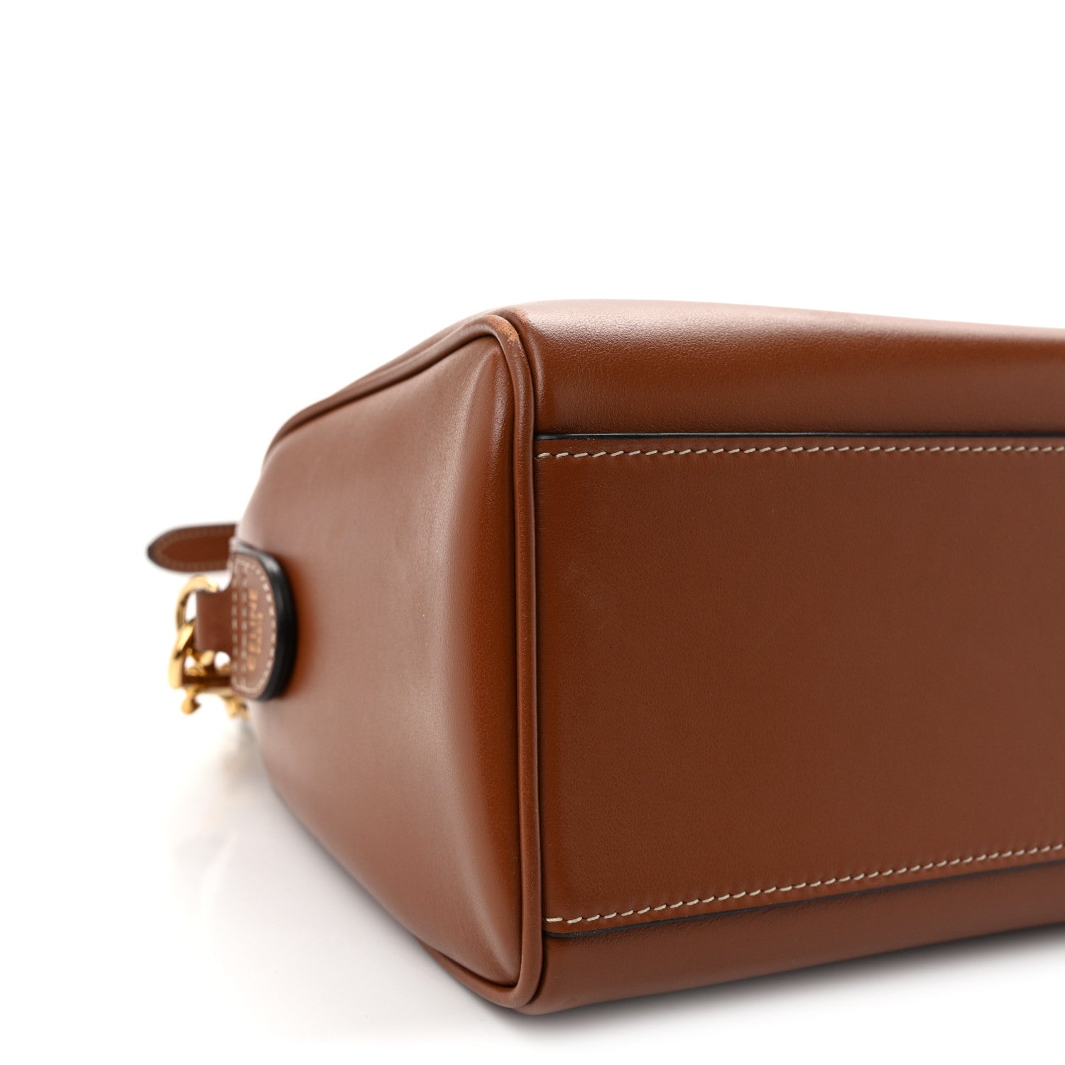 Celine Smooth Calfskin Triomphe Small Boston Bag Tan 8 of 11