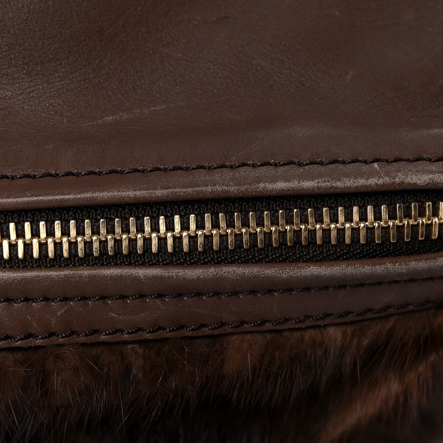 Mink Lambskin Small Pandora Brown
