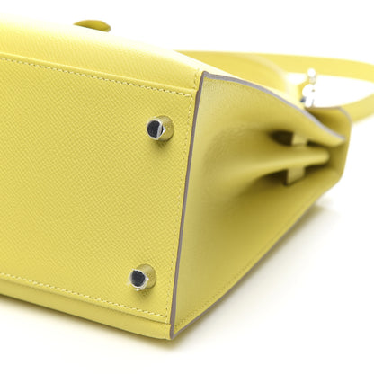 Hermes Epsom Kelly Sellier 28 Lime 9 of 11
