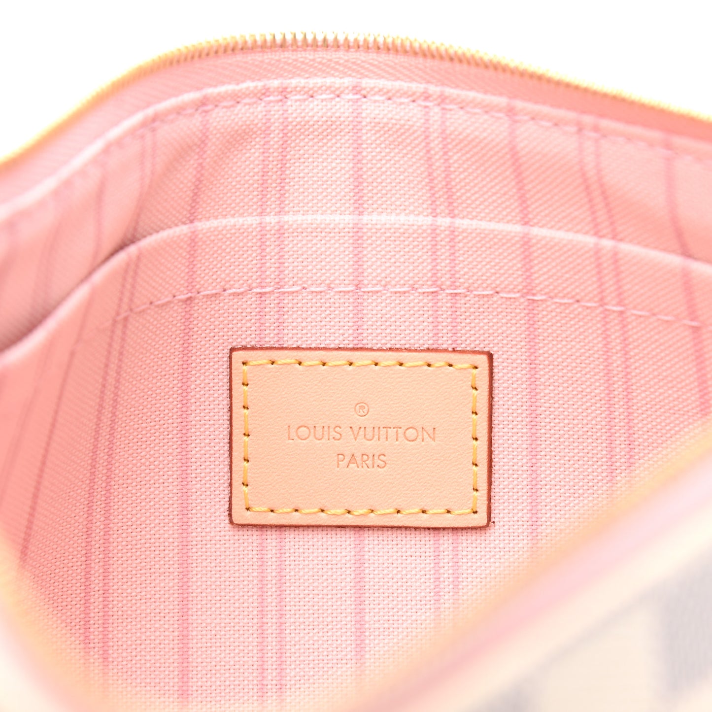Damier Azur Neverfull MM GM Pochette Rose Ballerine