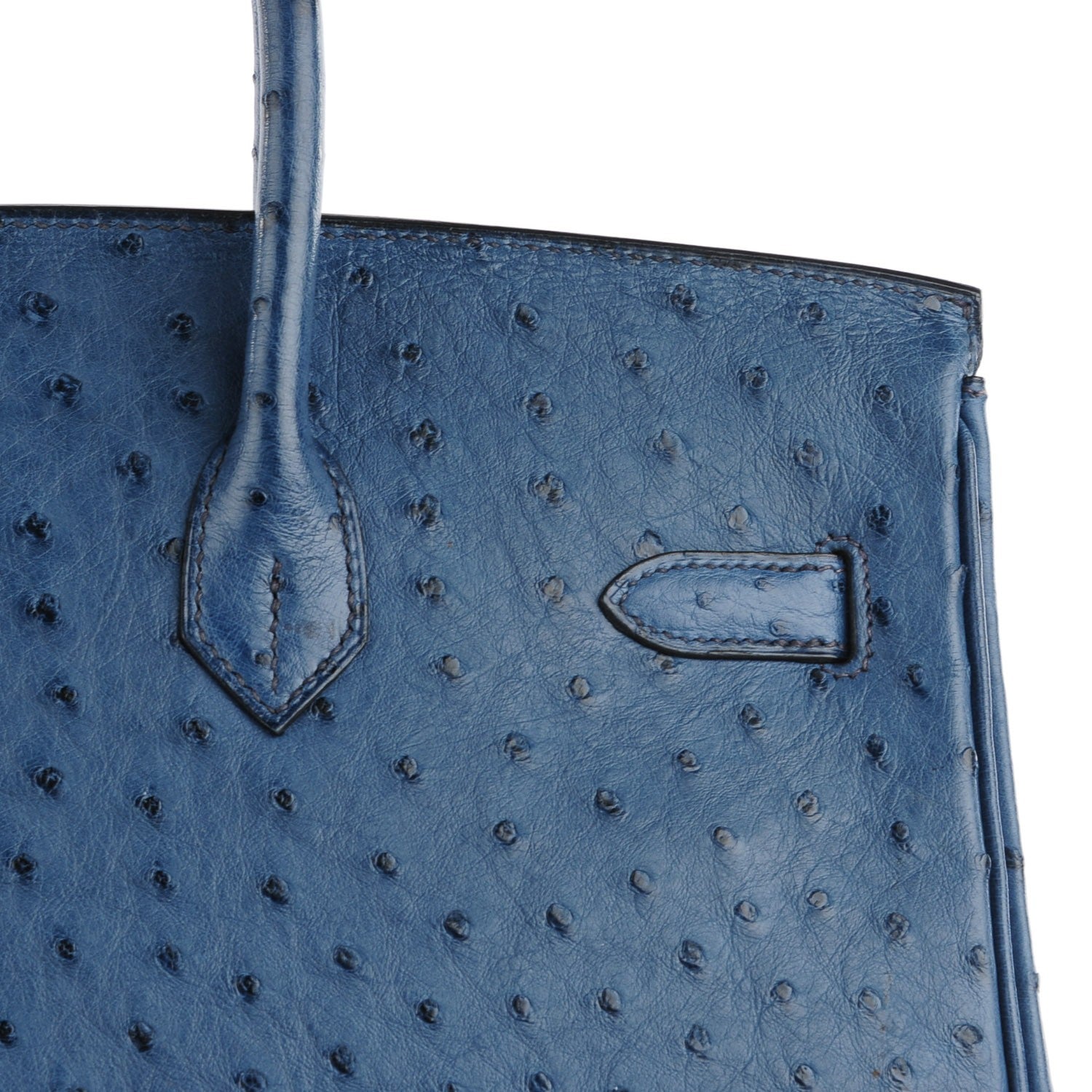 Hermes Ostrich Birkin 35 Bleu Roi 22 of 27