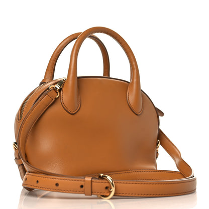Salvatore Ferragamo Calfskin Small Fiamma Bag Brown 2 of 8
