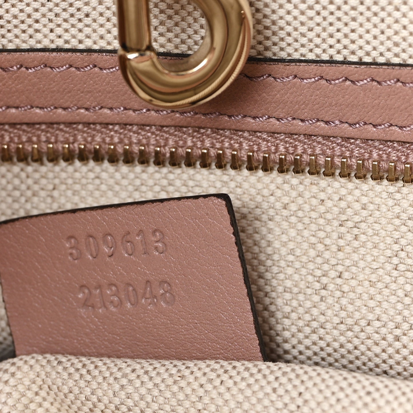 Patent Microguccissima Medium Nice Tote Dark Cipria