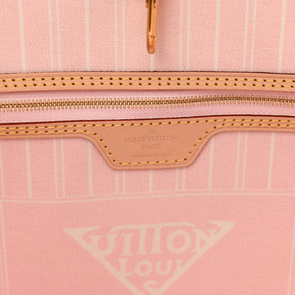 Louis Vuitton Monogram Giant By The Pool Neverfull MM Light Pink 6 of 10