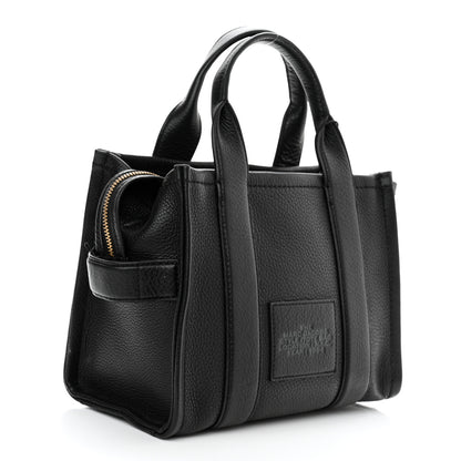 Marc Jacobs Grained Calfskin Small The Tote Bag Black 3 of 12