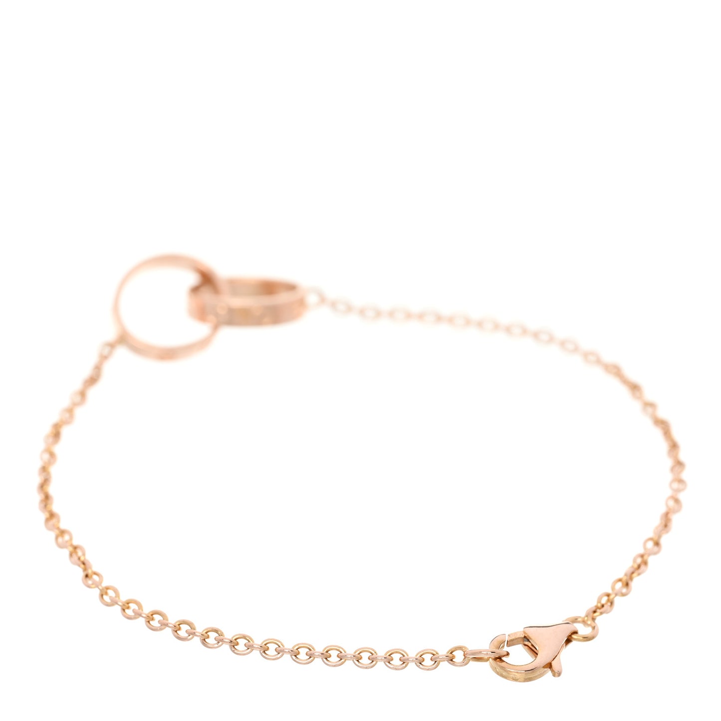18K Pink Gold Interlocking LOVE Bracelet