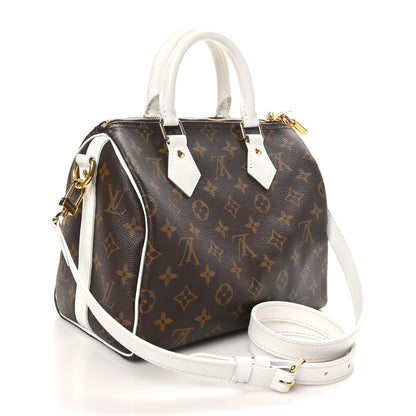 Louis Vuitton Monogram LV Match Speedy Bandouliere 25 White 3 of 9