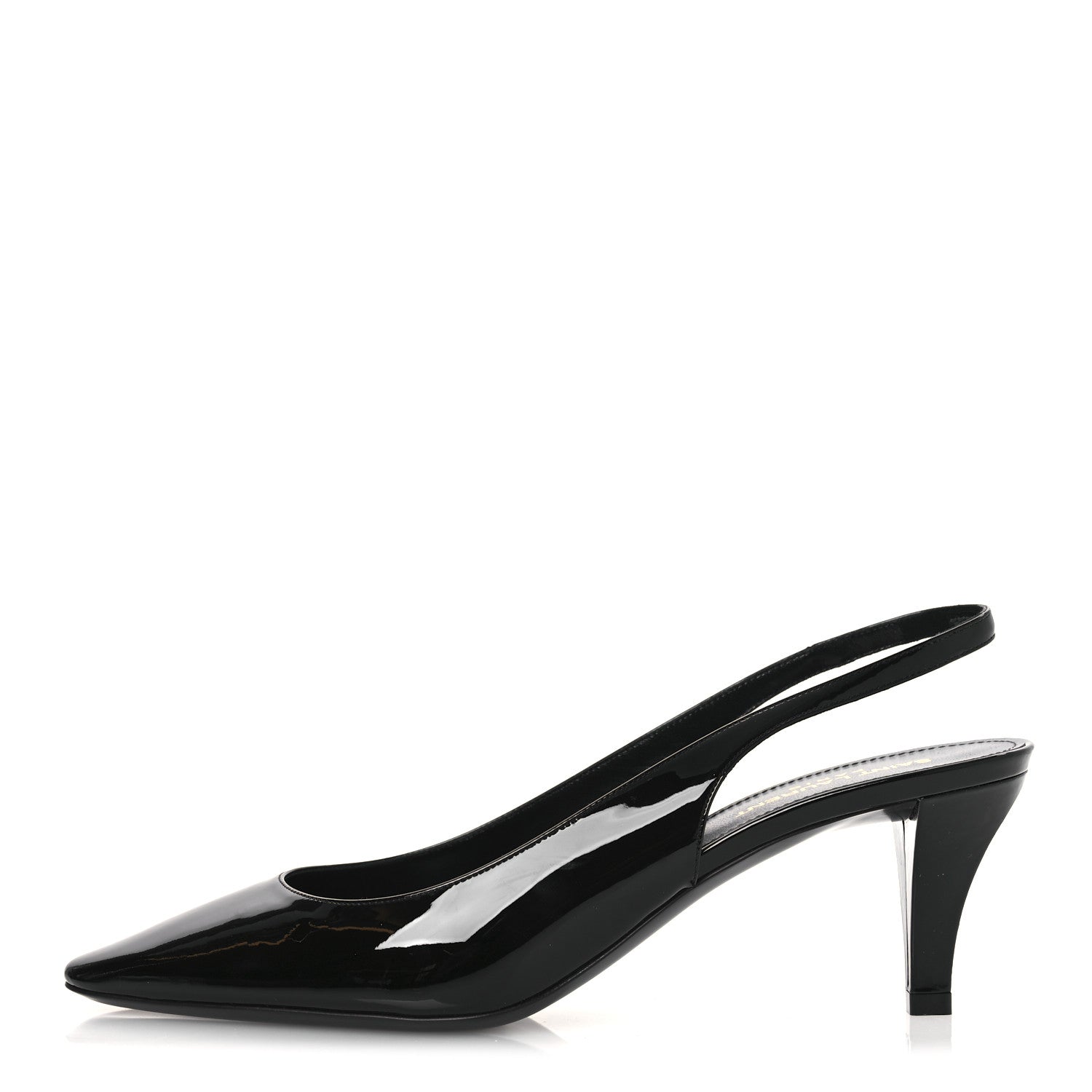 Saint Laurent Vernice Carol 60 Slingback Pumps 40 Black 1 of 12