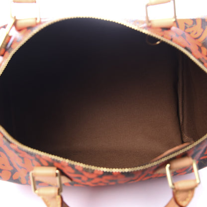 Louis Vuitton Monogram Graffiti Speedy 30 Orange 4 of 7
