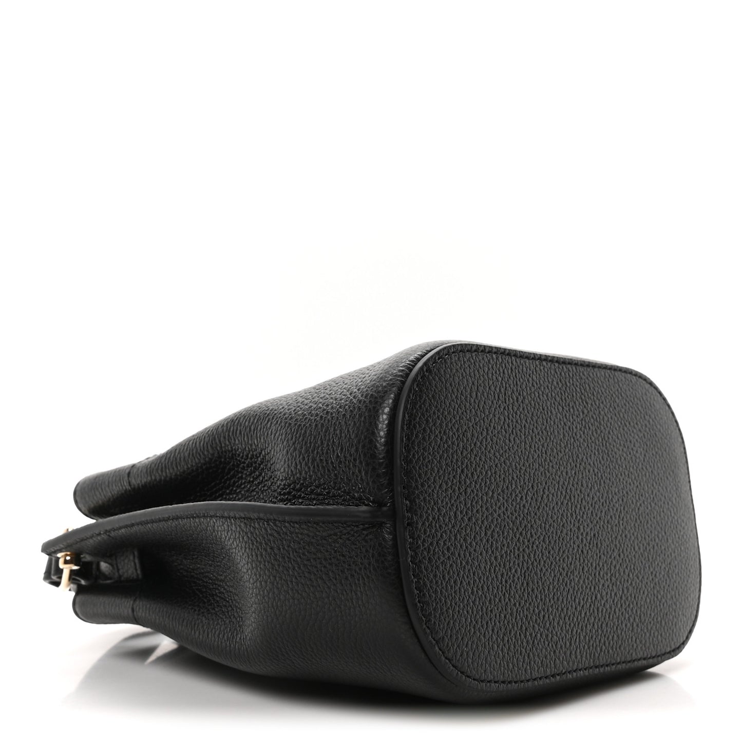 Small Classic Grain Mini Islington Bucket Bag Black