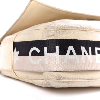 Chanel Lambskin Sport Flap Bag Beige Black 13 of 19