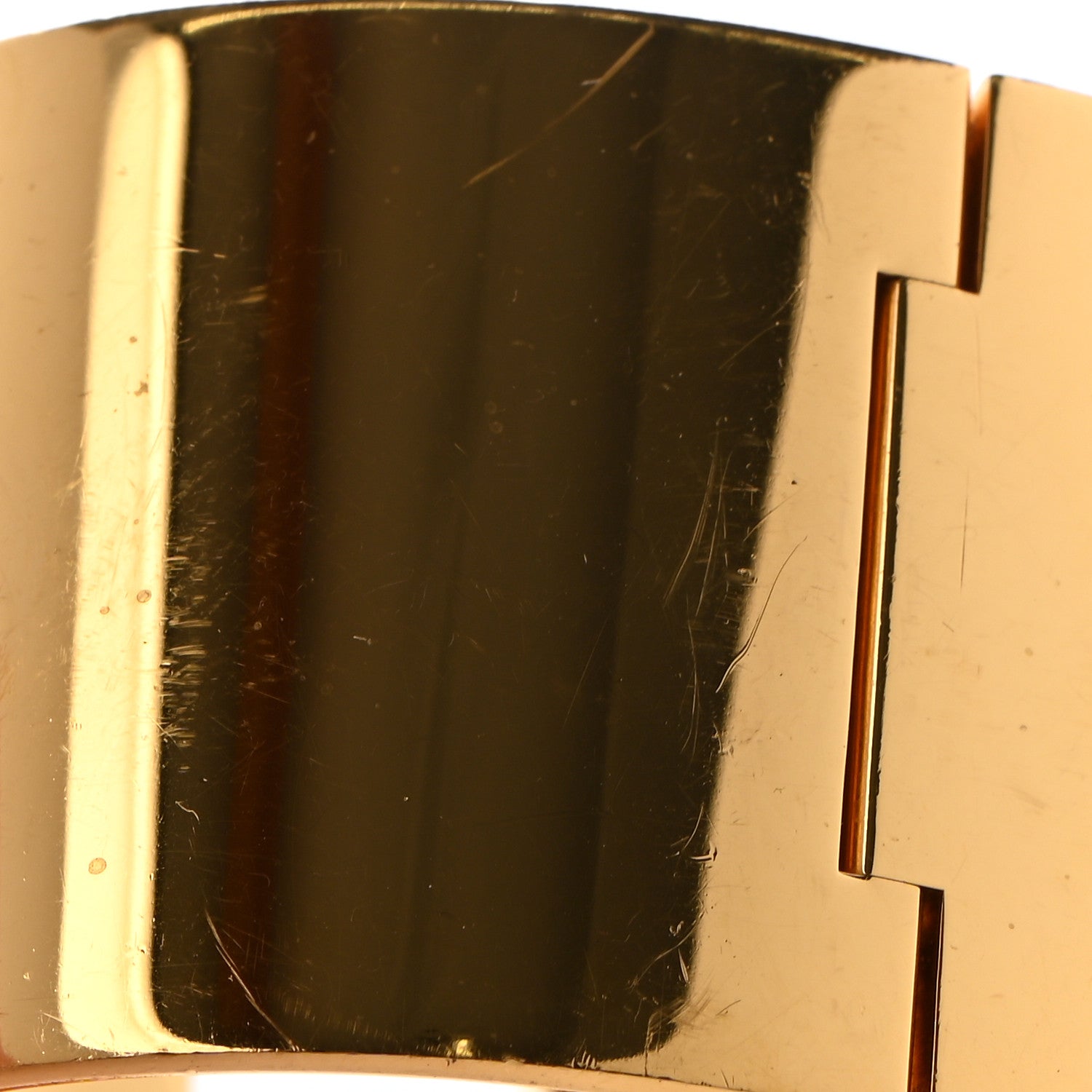 Hermes Enamel Extra Wide Clic Clac H Bracelet GM White 7 of 8