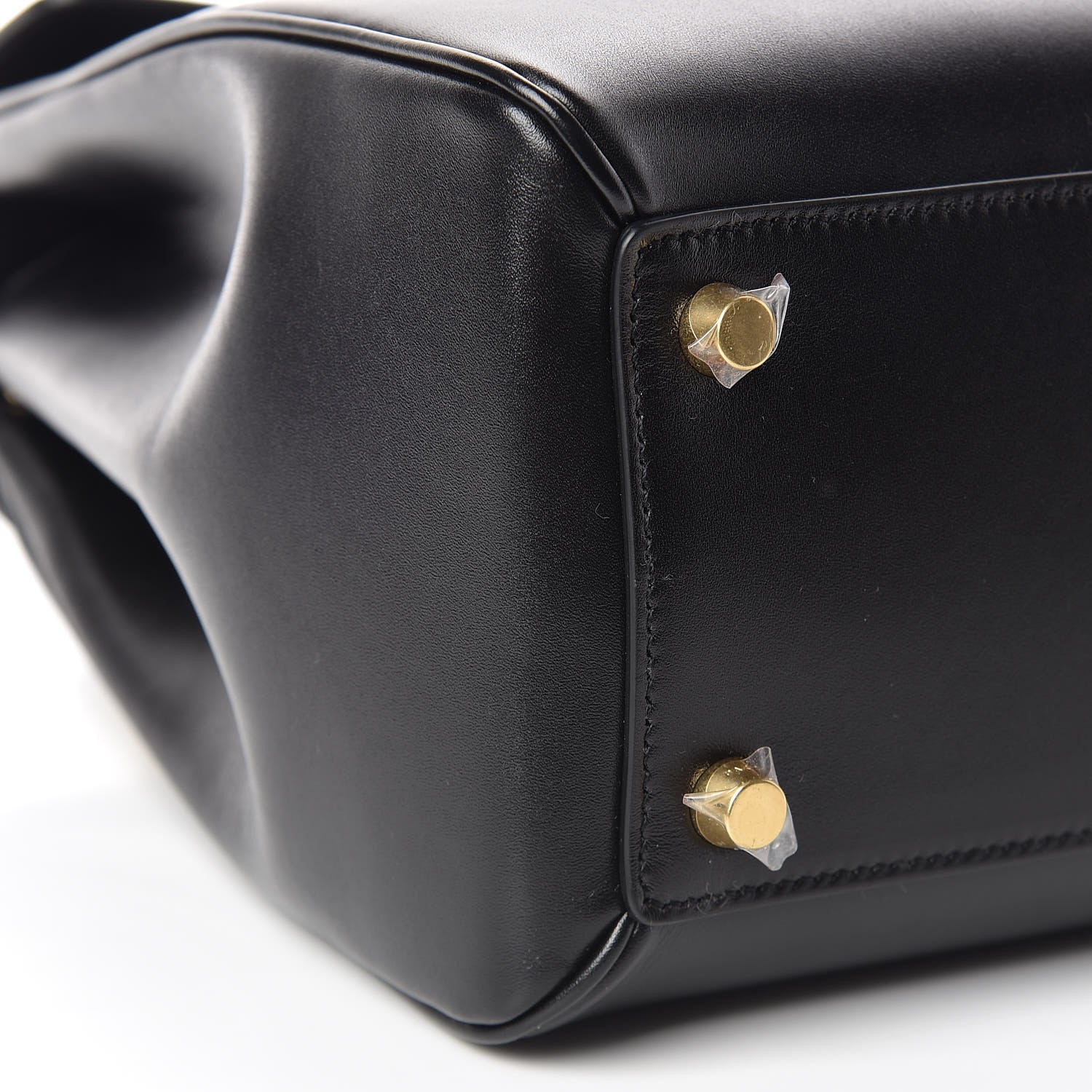 Celine Satinated Calfskin Medium 16 Top Handle Bag Black 11 of 13