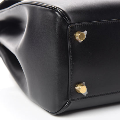 Celine Satinated Calfskin Medium 16 Top Handle Bag Black 11 of 13