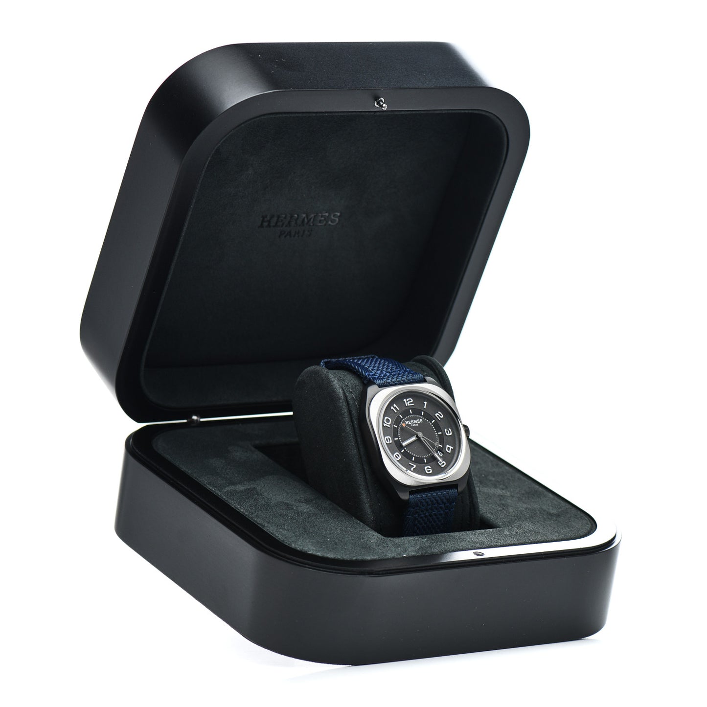 DLC Coated Titanium Nylon 39mm H08 Automatic Watch Bleu Abysse