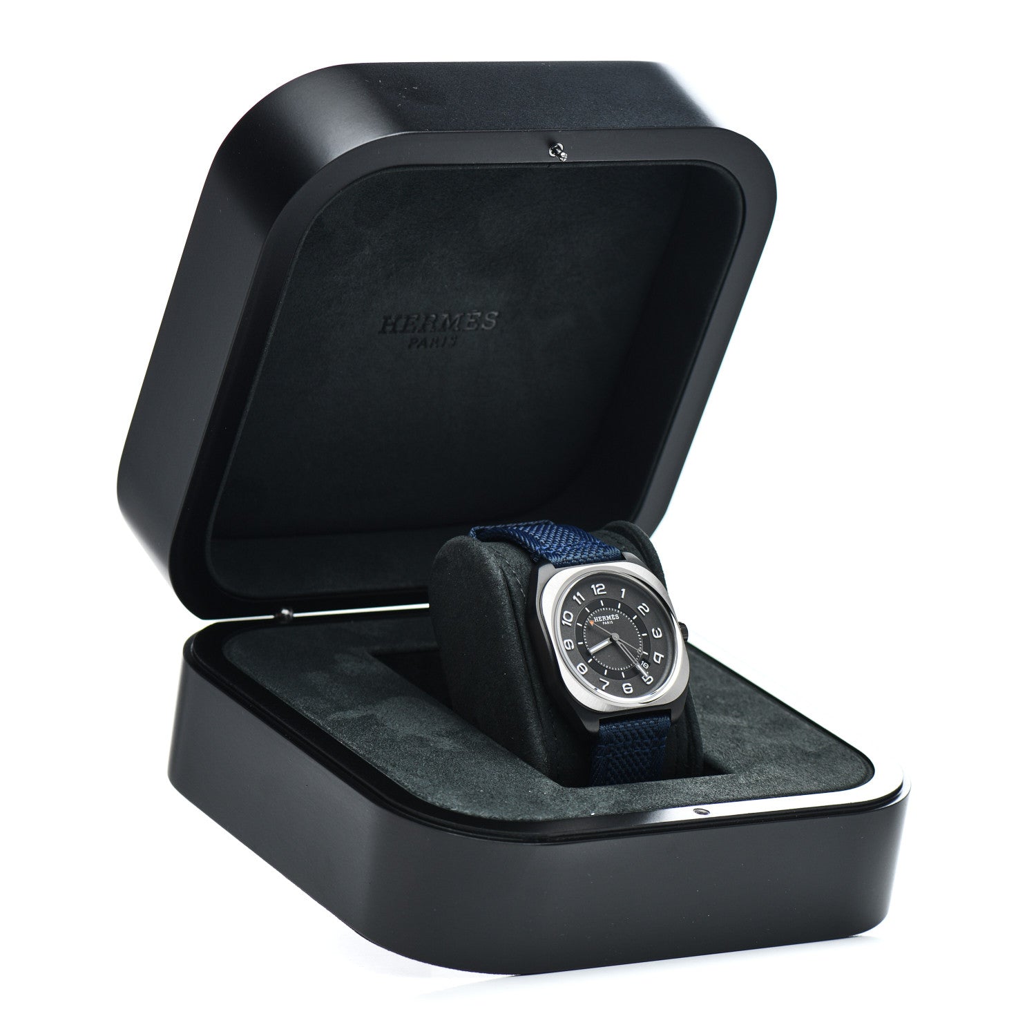 Hermes DLC Coated Titanium Nylon 39mm H08 Automatic Watch Bleu Abysse 4 of 4
