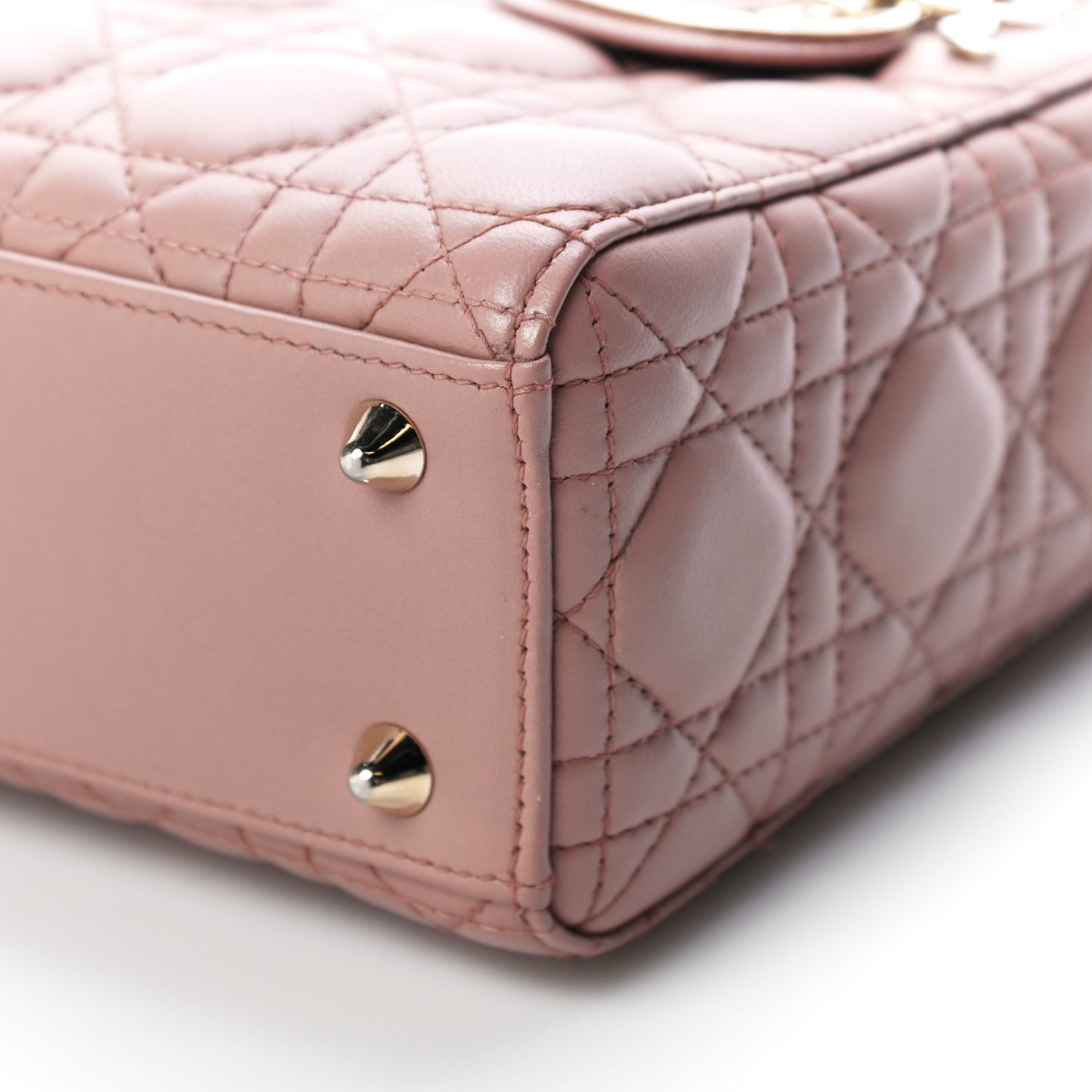 Lambskin Cannage Small Lady Dior Fard