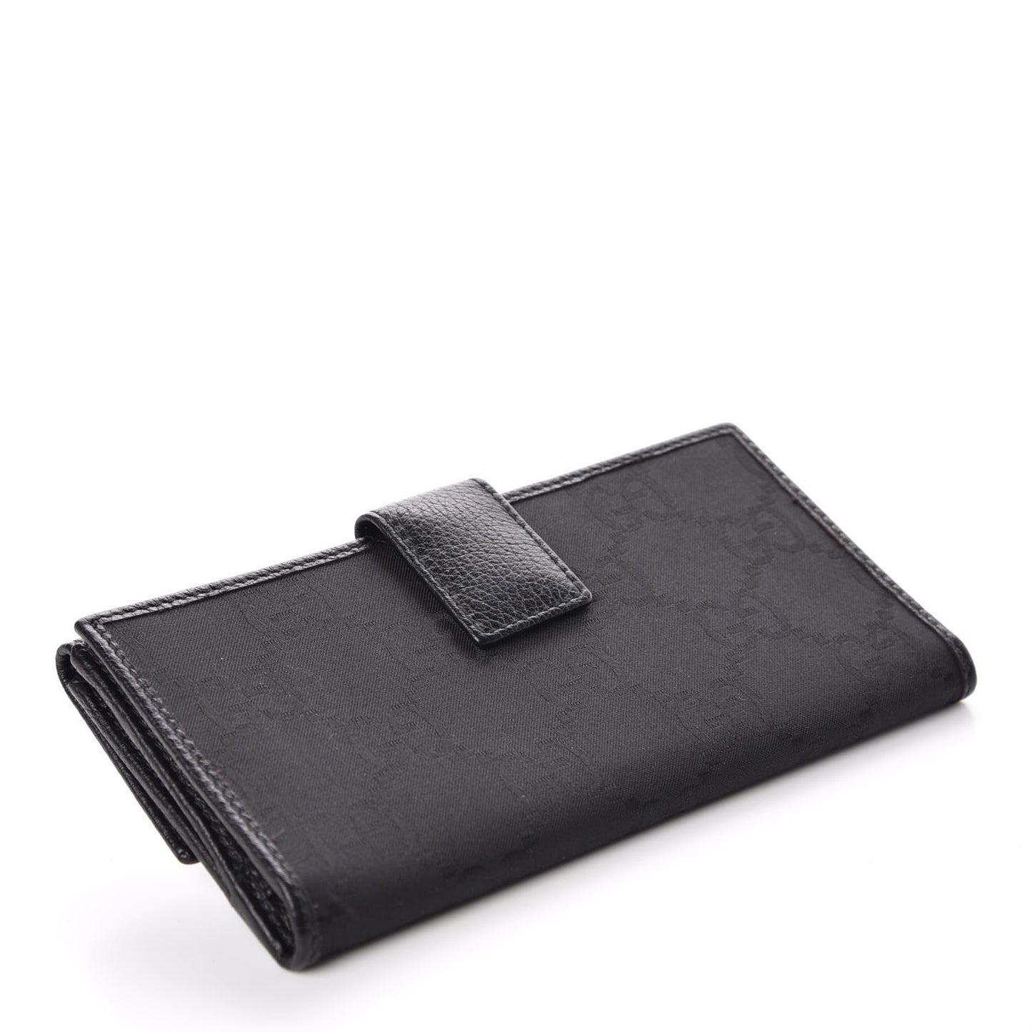 Canvas Monogram Continental Wallet Black