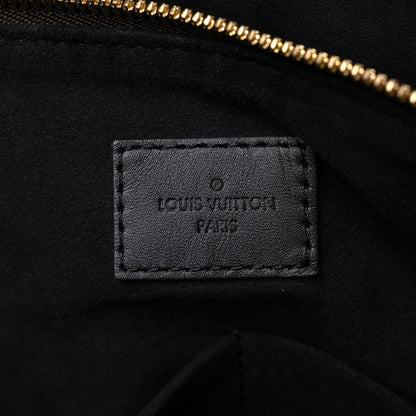 Louis Vuitton Monogram Flower Zipped Tote MM Black 6 of 12
