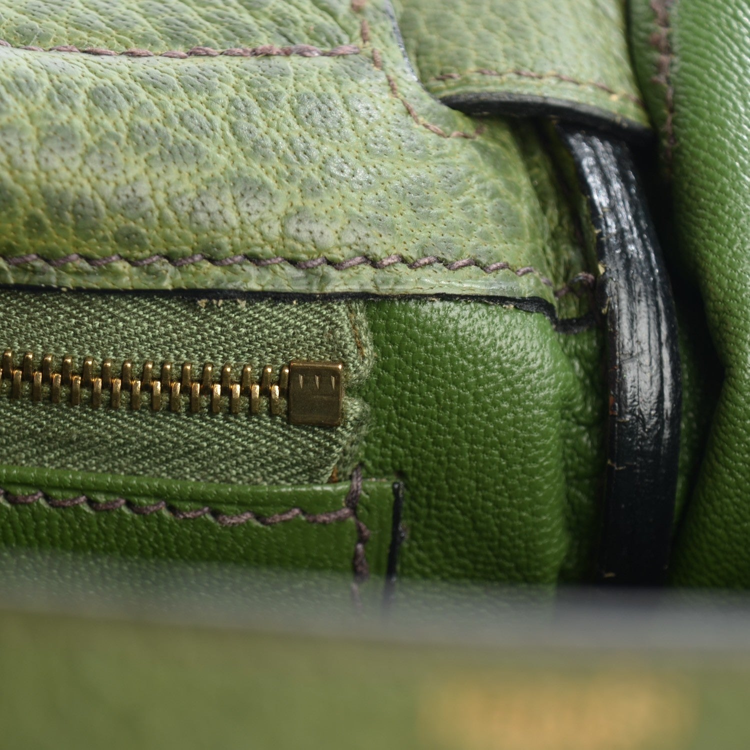 Hermes Buffle Gala Kelly Ado Backpack 28 Vert Olive 4 of 15