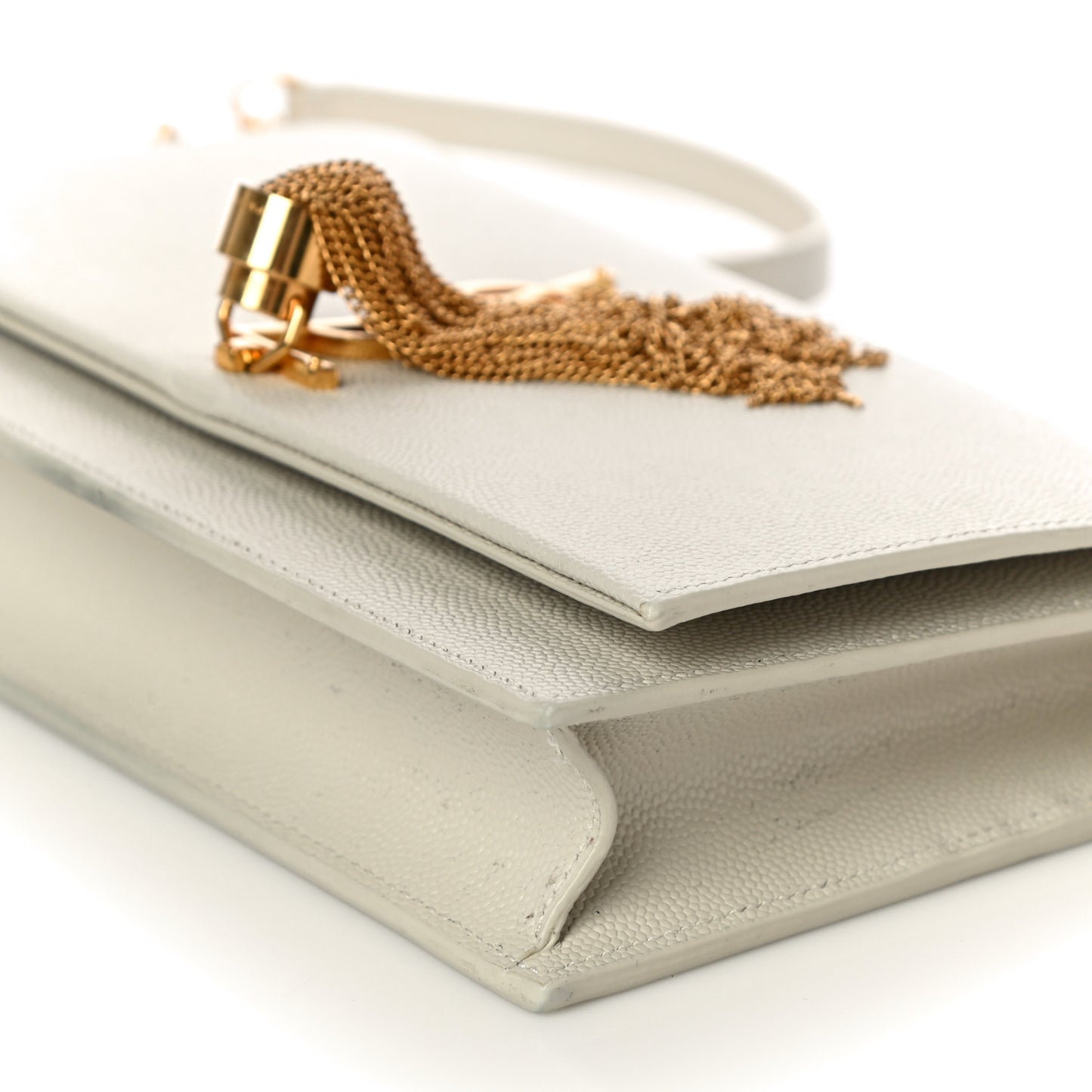 Grain De Poudre Classic Monogram Kate Tassel Chain Wallet Crema Soft