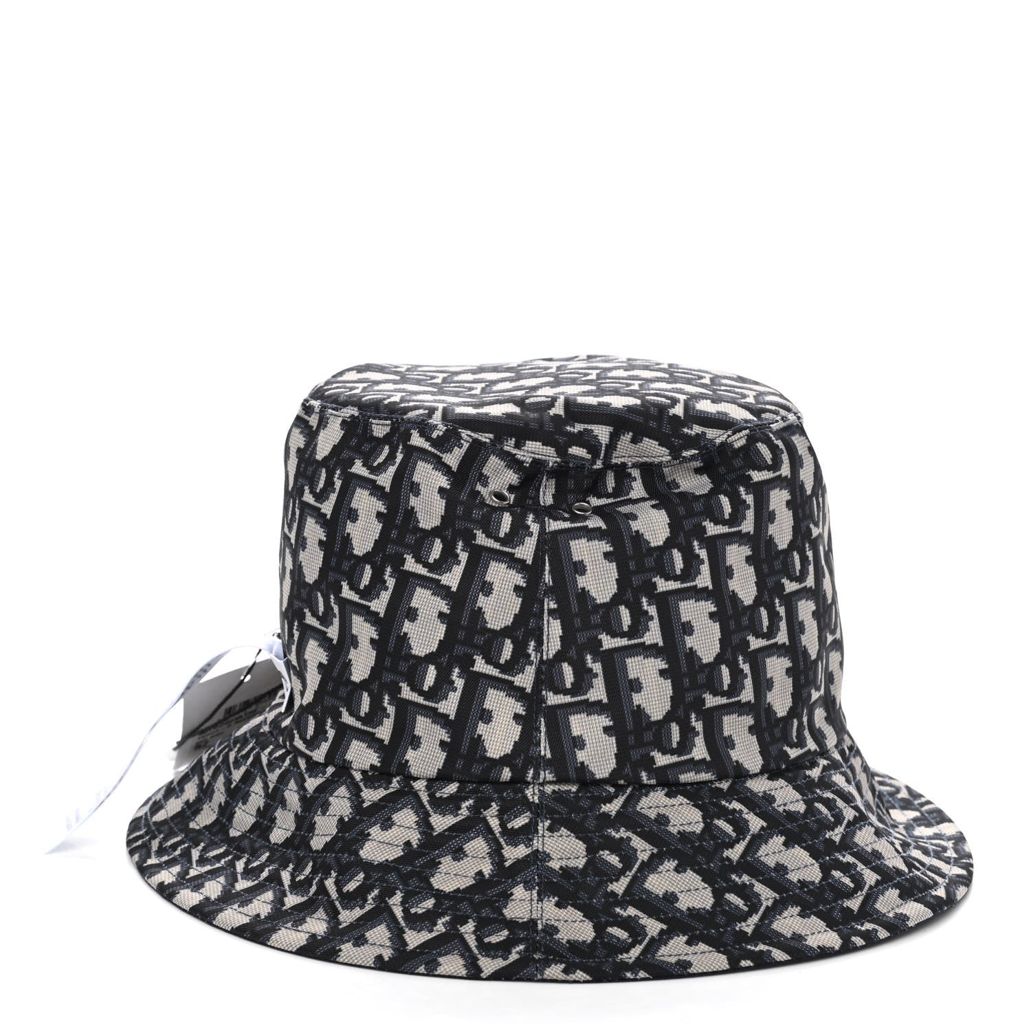 Christian Dior Oblique Reversible Teddy-D Brim Bucket Hat 57 Black 9 of 11