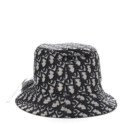 Christian Dior Oblique Reversible Teddy-D Brim Bucket Hat 57 Black 9 of 11