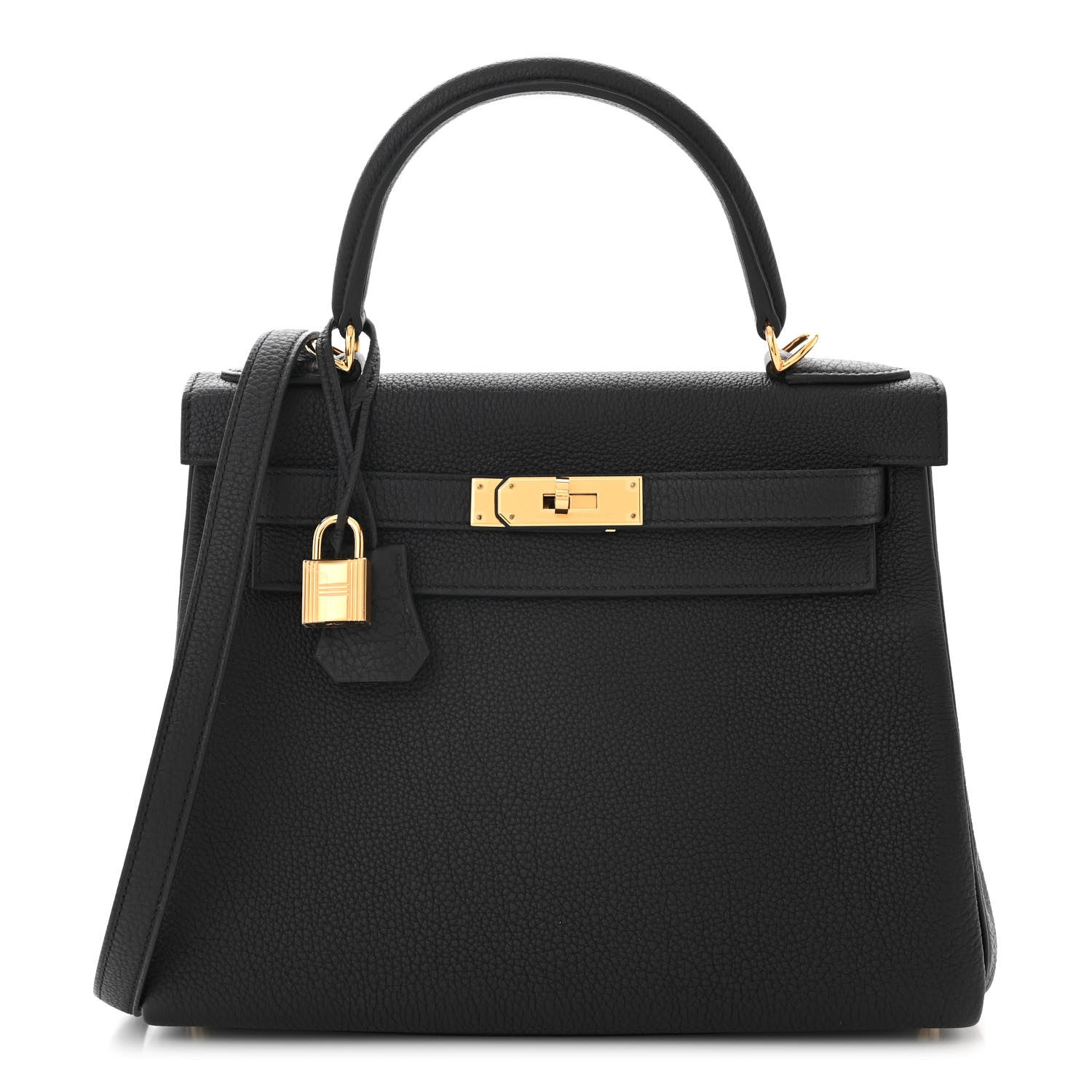 Hermes Togo Kelly Retourne 28 Black 1 of 10