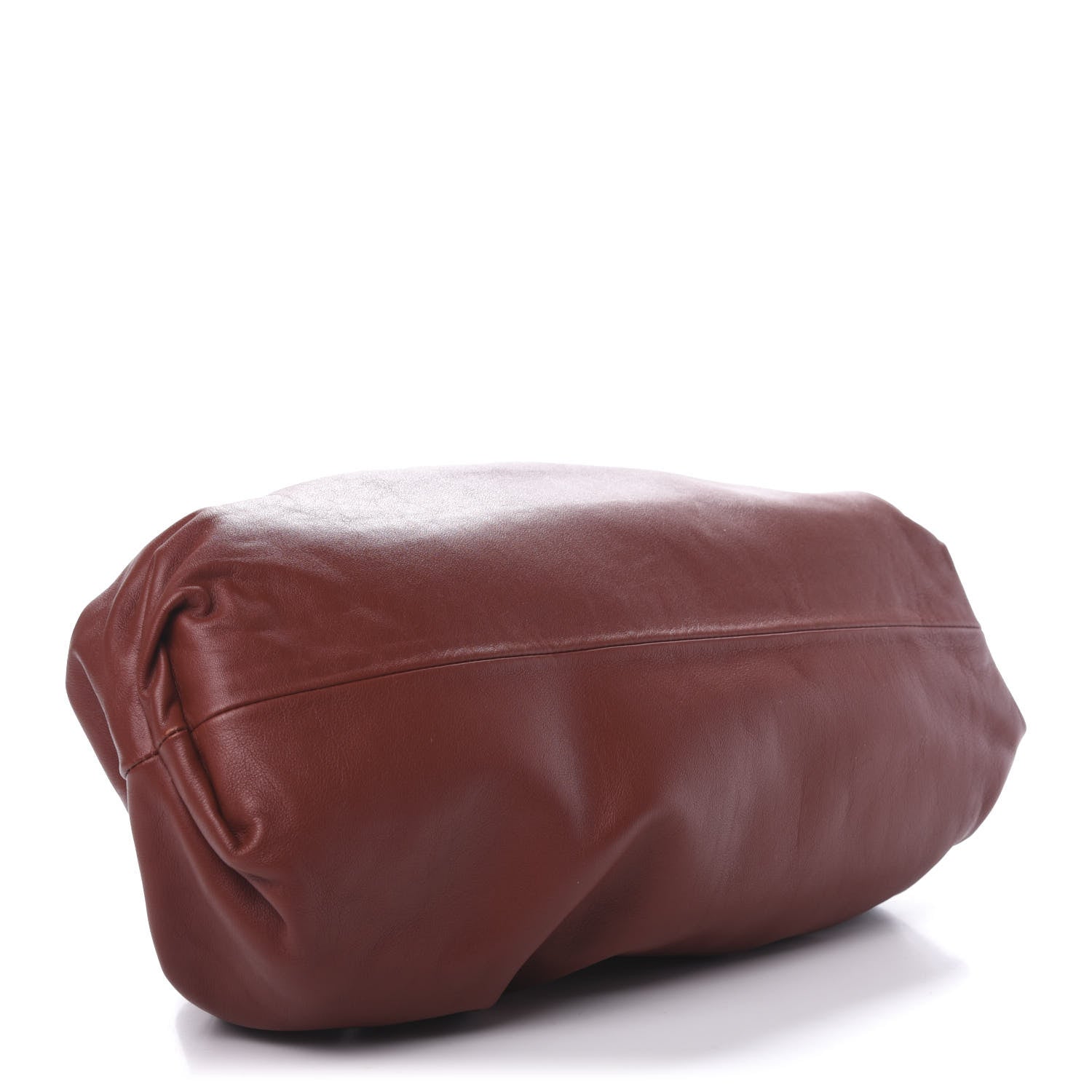 Bottega Veneta Smooth Butter Calf The Pouch Oversized Clutch Rust 4 of 9