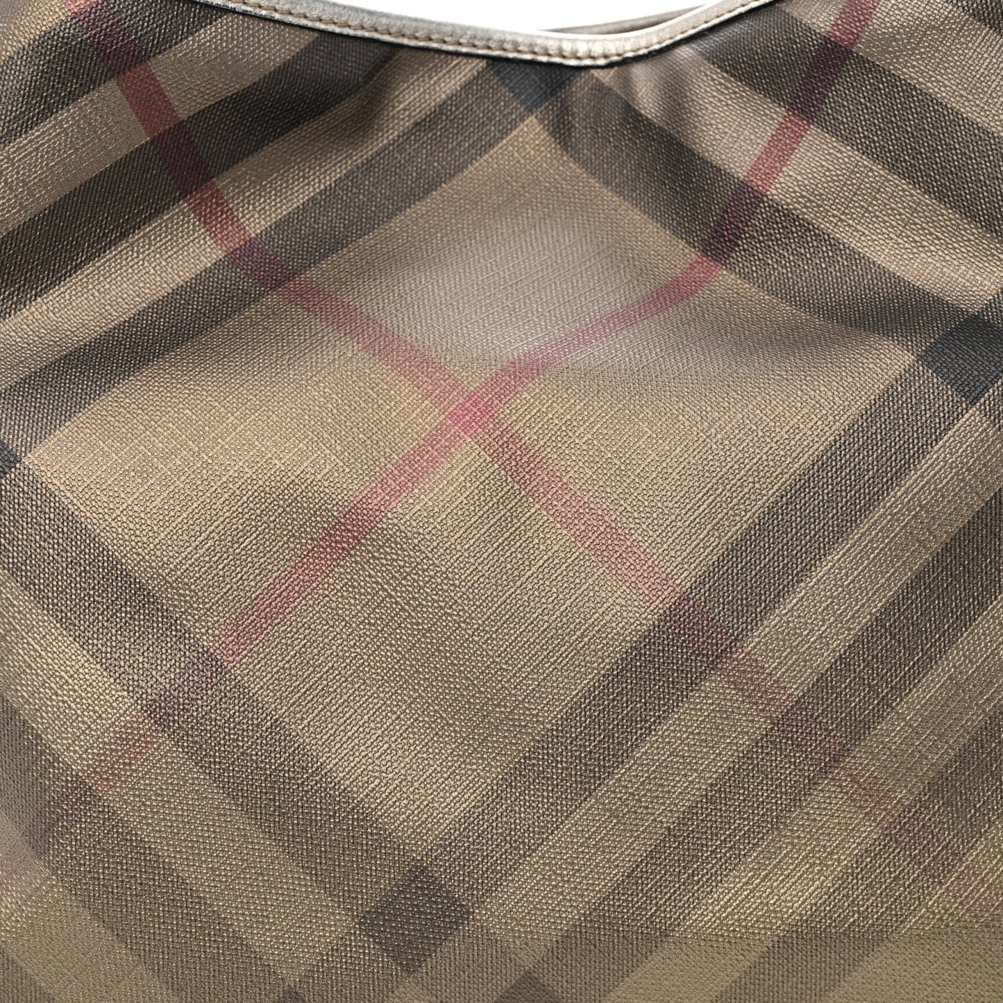 Metallic Check Small Canterbury Tote Gold