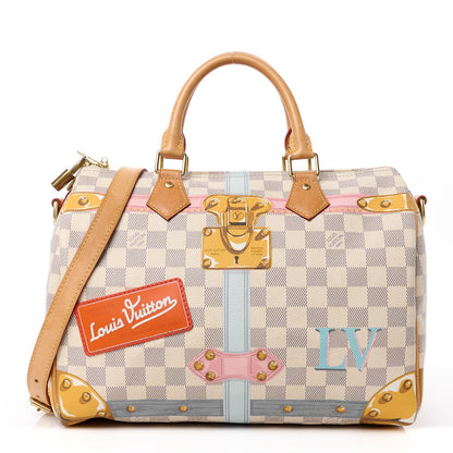Louis Vuitton LOUIS VUITTON Damier Azur Summer Trunks Speedy Bandouliere 30 1 of 14
