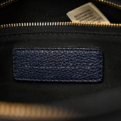Burberry Grainy Calfskin House Check Medium Banner Tote Ink Blue 7 of 13
