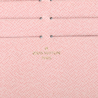 Louis Vuitton Calfskin Felicie Card Holder Insert Rose Ballerine 5 of 6