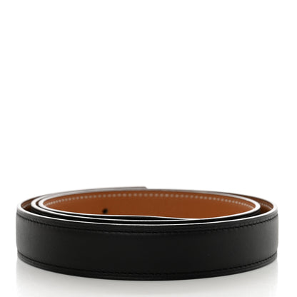 Hermes Swift Epsom 24mm Belt Strap 80 32 Black Gold 2 of 8