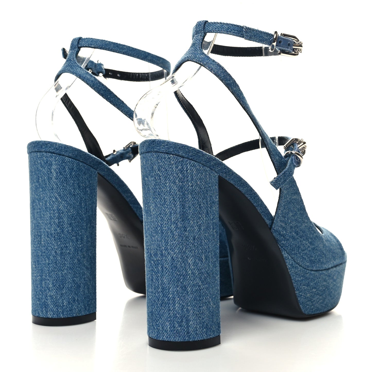 Denim Voyou Sandals 38.5 Medium Blue