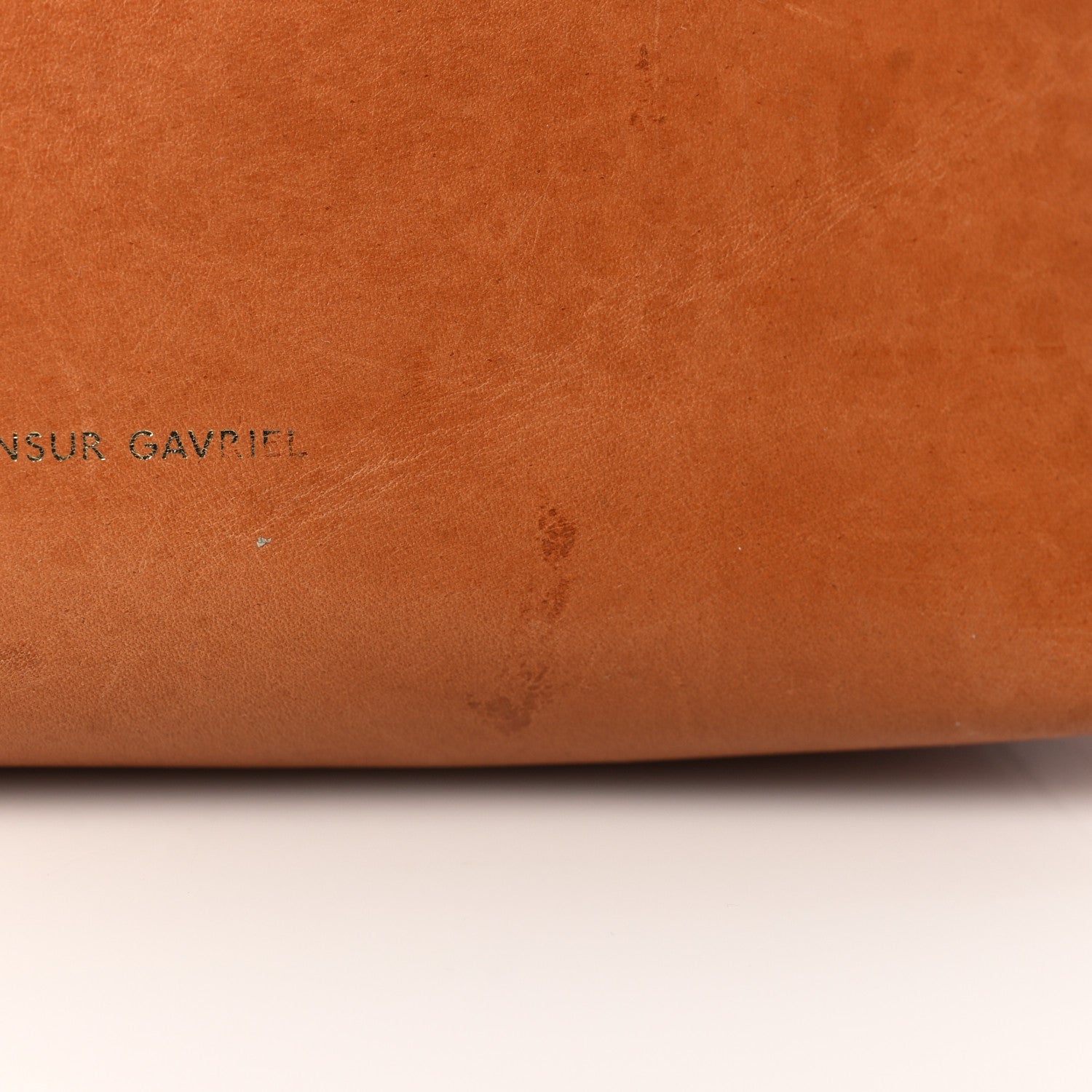 Mansur Gavriel Vegetable Tanned Calfskin Mini Bucket Bag Camello Orange 11 of 11
