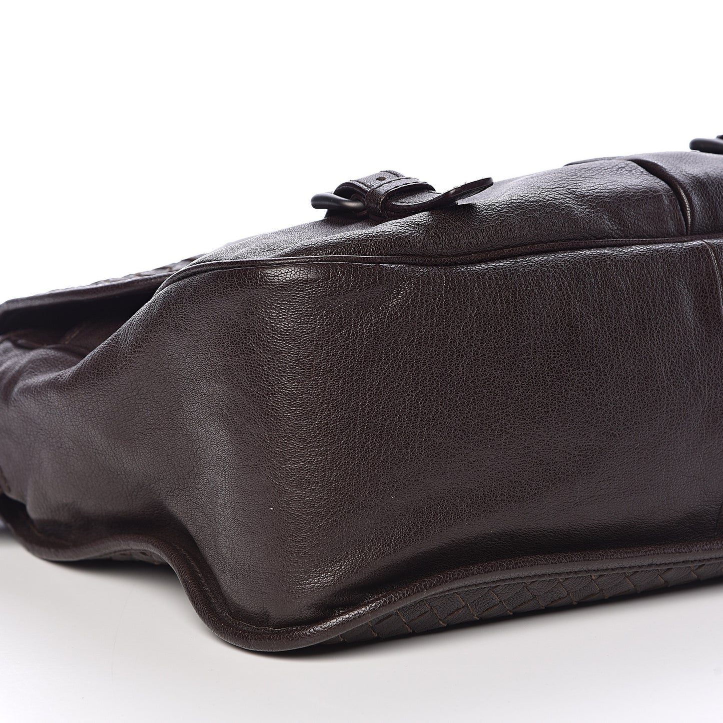 Nappa Intrecciato Gardena Messenger Bag Ebano