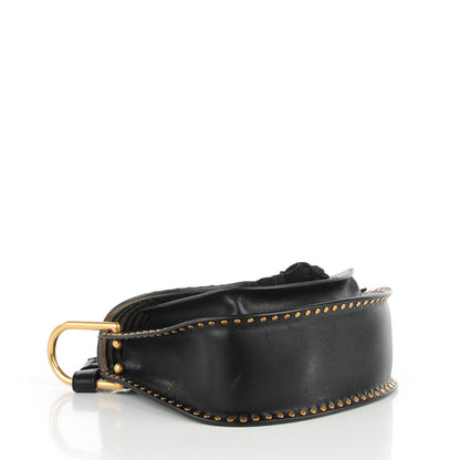 Chloe Calfskin Braided Small Hudson Shoulder Bag Black 4 of 7