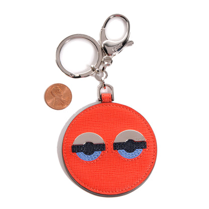 Fendi Saffiano Monster Key Chain Papavero 2 of 5