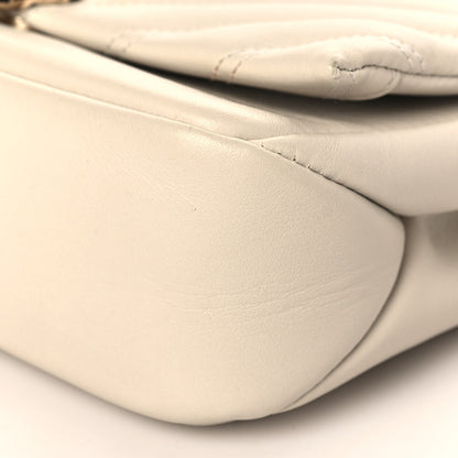 Bulgari Calfskin Matelasse Serpenti Cabochon Shoulder Bag White 8 of 11