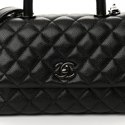 Chanel Caviar Quilted Mini Coco Handle Flap So Black 8 of 10