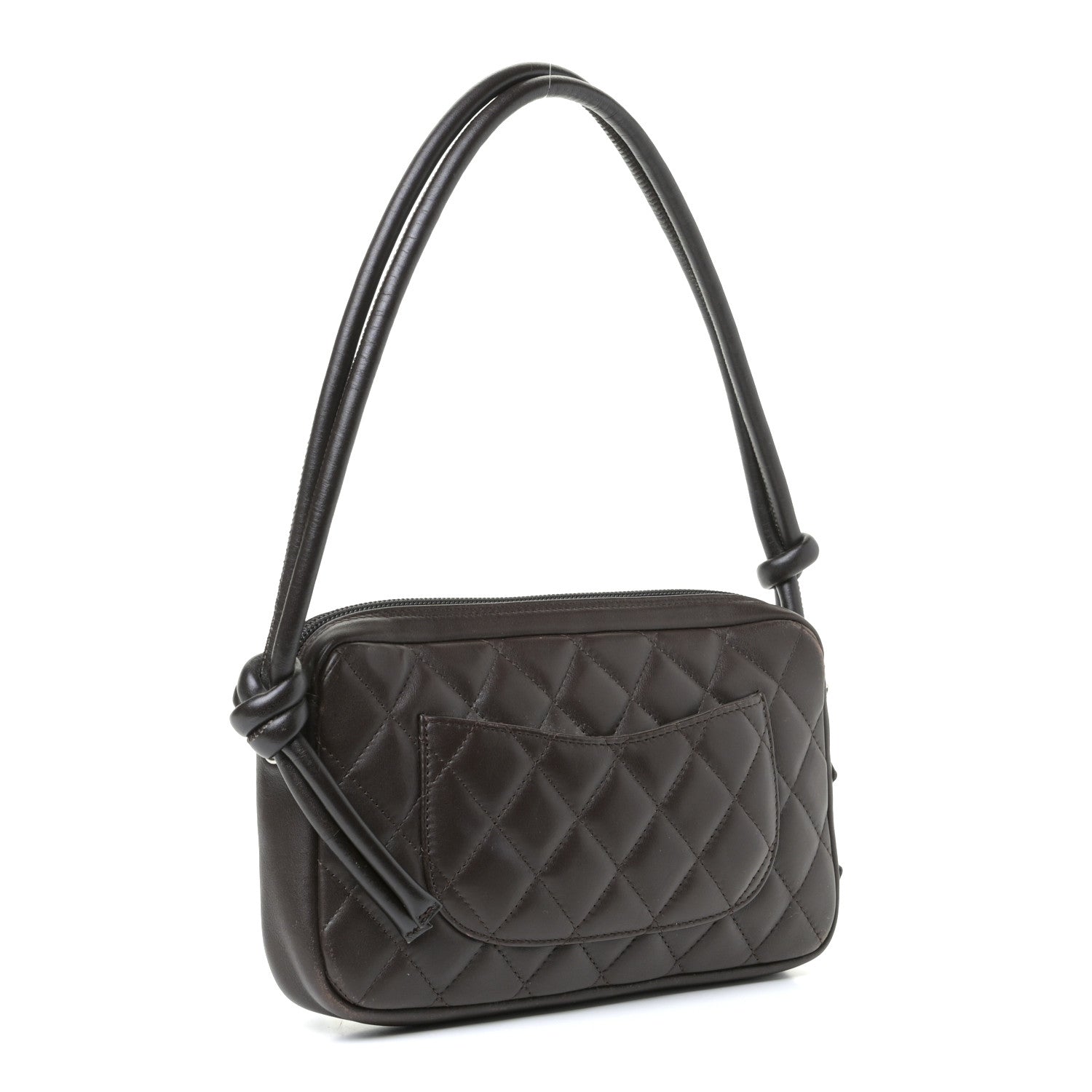 Chanel Calfskin Quilted Cambon Pochette Brown 2 of 4