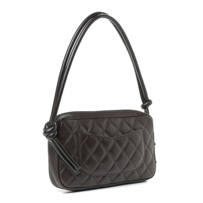 Chanel Calfskin Quilted Cambon Pochette Brown 2 of 4