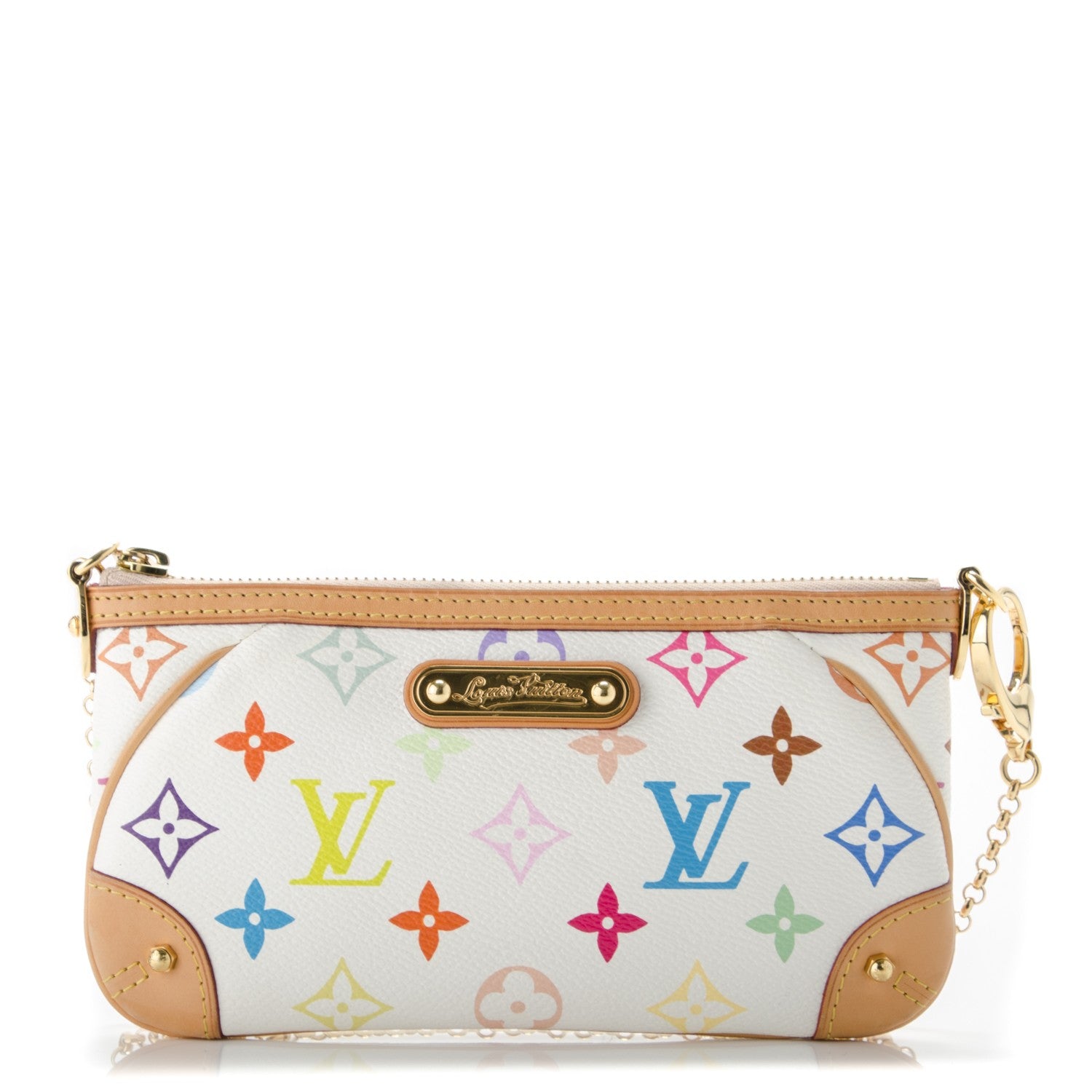 Louis Vuitton Monogram Multicolor Pochette Milla MM White 1 of 7