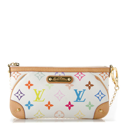 Louis Vuitton Monogram Multicolor Pochette Milla MM White 1 of 7